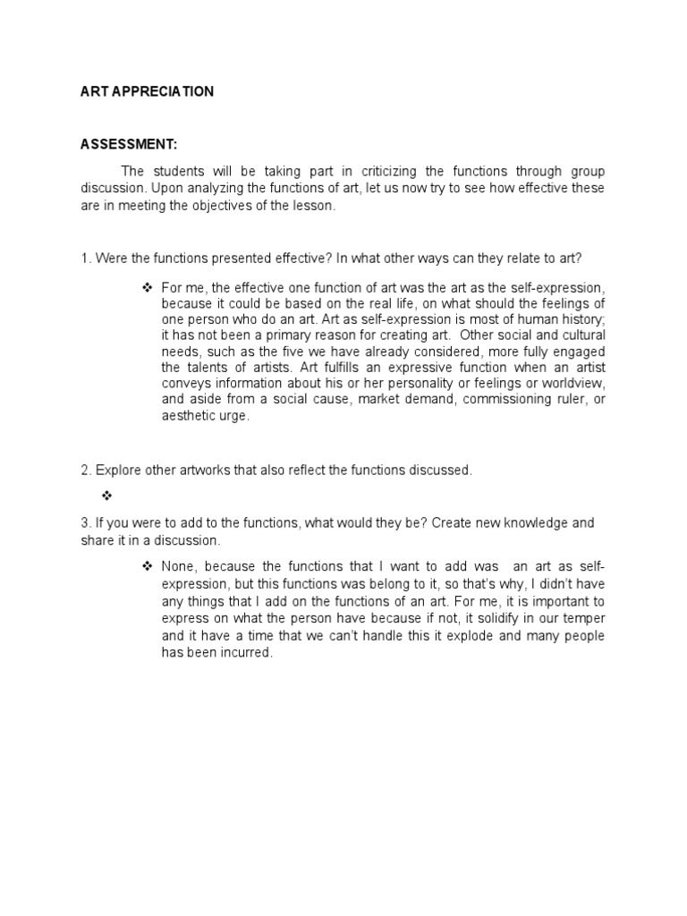Art app assessment pdf