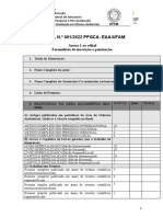 Formulario Edital 001 2022