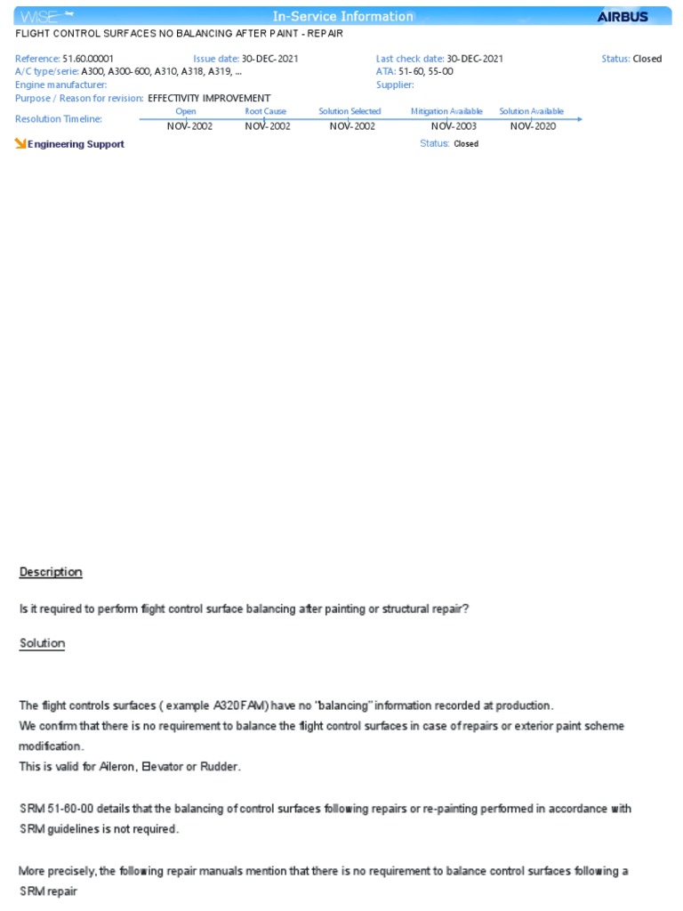 Balancing A320 | Download Free PDF | Flight Control Surfaces | Aircraft ...