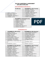 Schedules For Competency Assessment