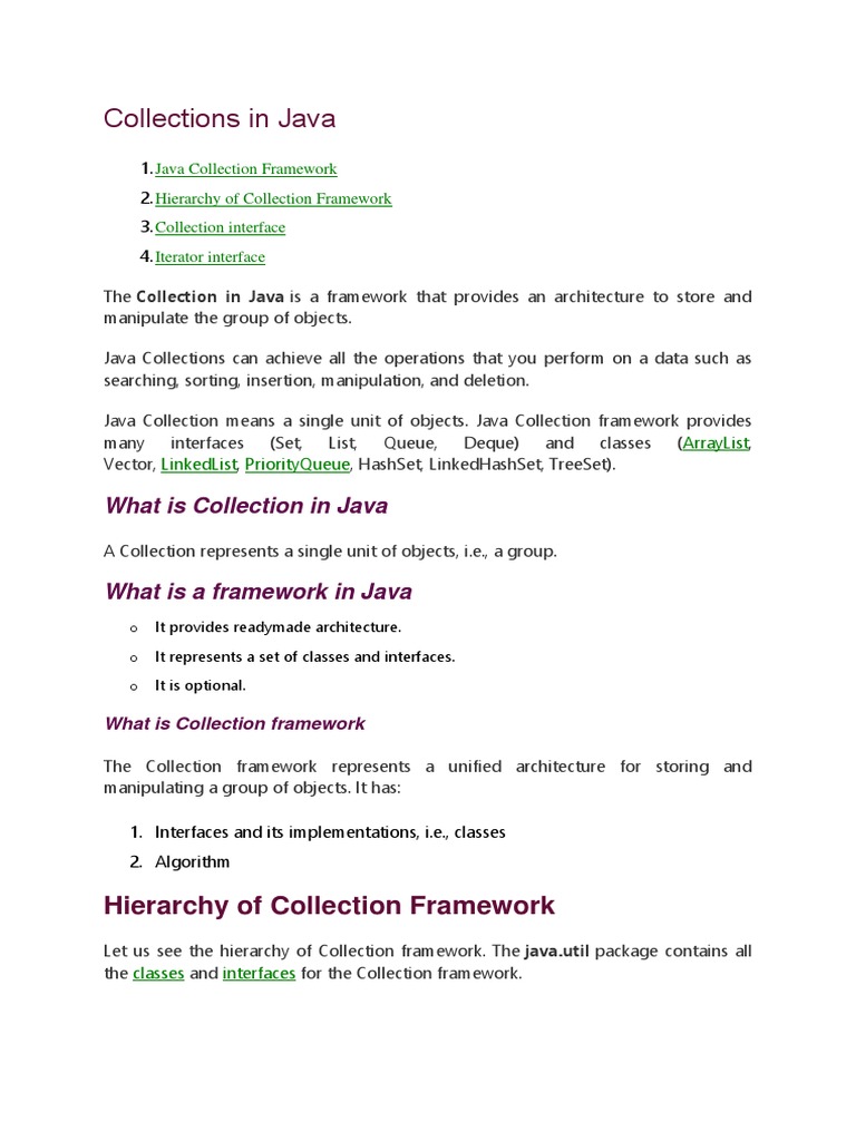 Collections in Java | PDF | Programming Paradigms | Formal Methods