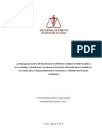 Vivianne Da Matta Carvalho - #62037 - Relatório Direito Civil TA - Formação Dos Contratos No Ordenamento Jurídico Portugues e Nos Princípios Do UNIDROIT