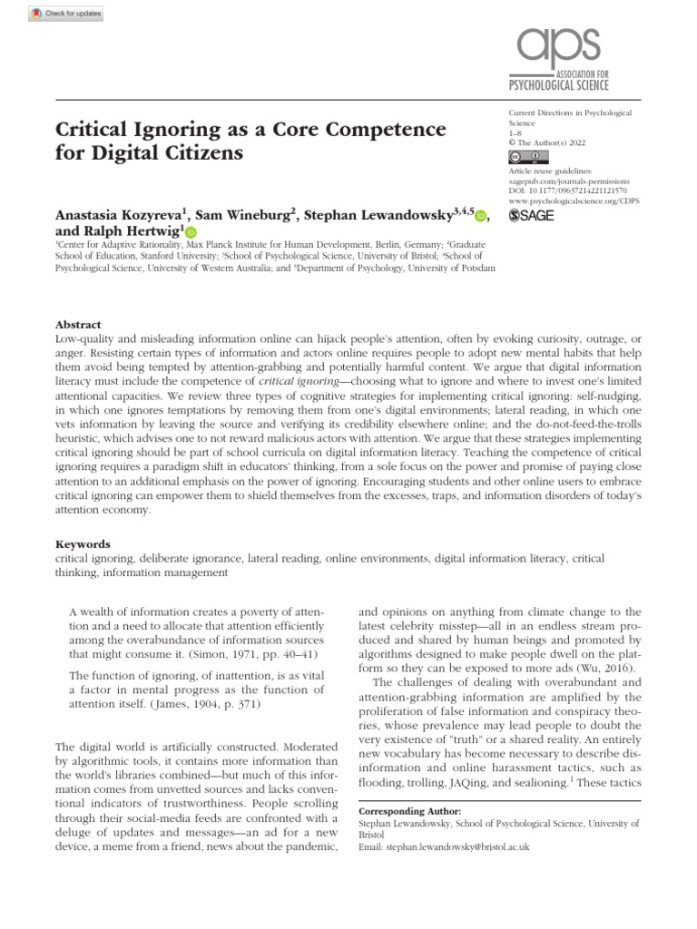 Critical Ignoring PDF Cyberbullying Social Media