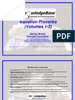 Equation Proverbs, Volumes 1-3 (FREE PREVIEW)