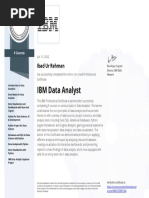 IBM Data Analyst