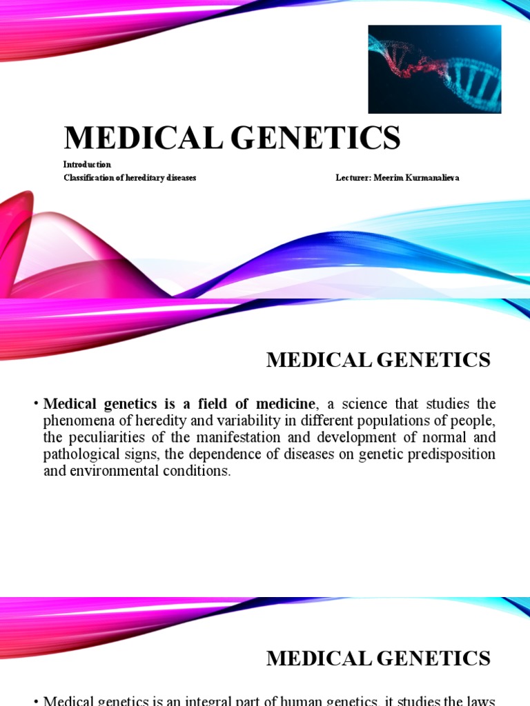 Overview of Medical Genetics and Disorders | PDF | Genetic Disorder ...