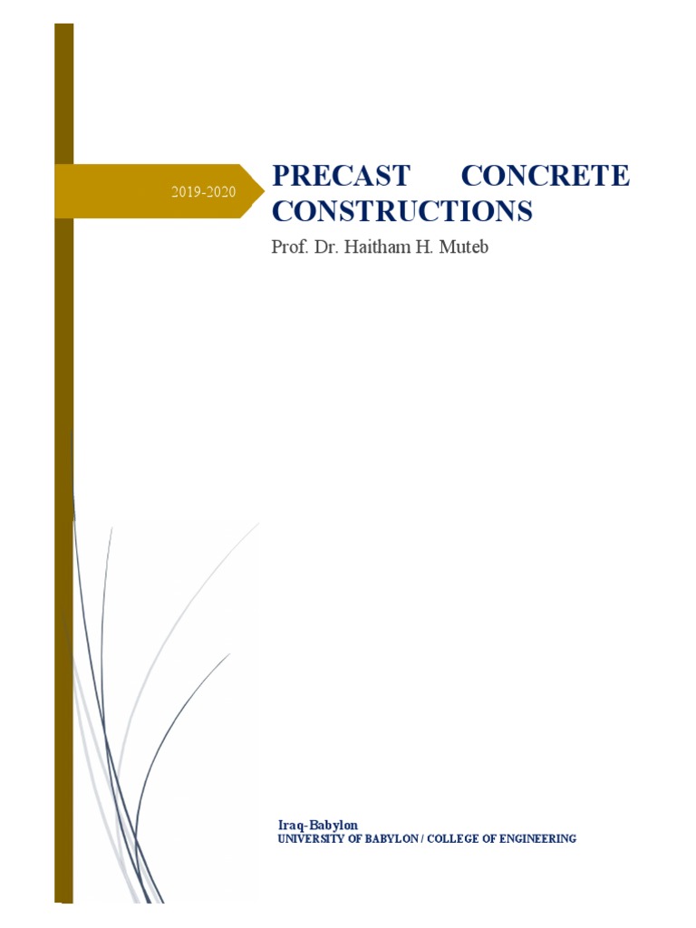 Precast Concrete Construction Overview | PDF | Precast Concrete ...