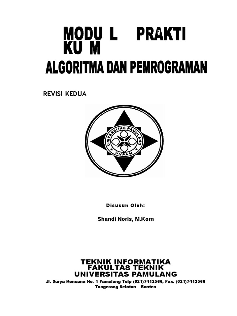 Algoritma Dan Pemrograman Pdf