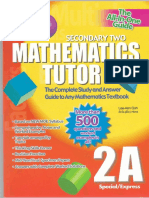 Singapore Math Secondary Two Math Tutor 2A
