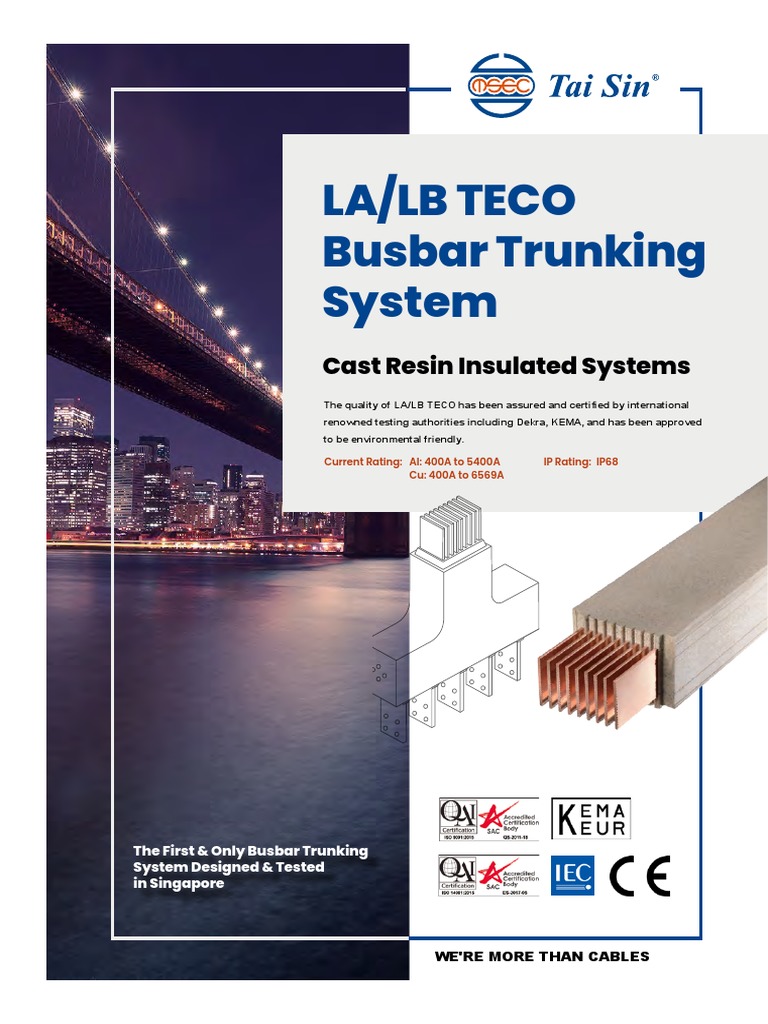 Cast Resin Busbar Trunking System | PDF | Insulator (Electricity ...