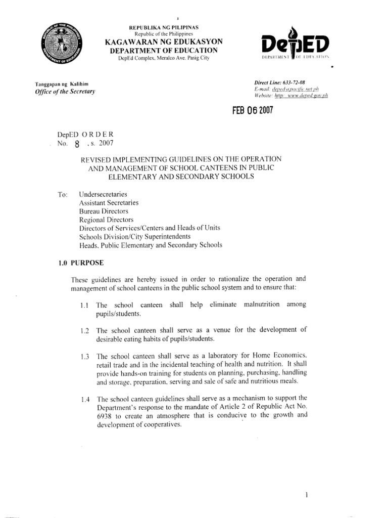 DO s2007 008.pdfCanteenGuidelines PDF