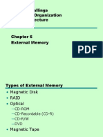 William Stallings Computer Organization and Architecture 8th Edition Chapter 6 External Memory Types