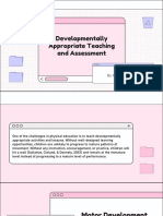 3presentation - Week No.3 - Chapter 3 - Developmentally Appropriate Teaching and Assessment