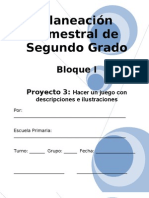 2do Grado - Bloque I - Proyecto 3