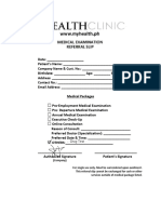 Drug Test Slip