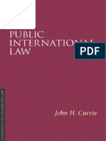 Currie John h Public International Law