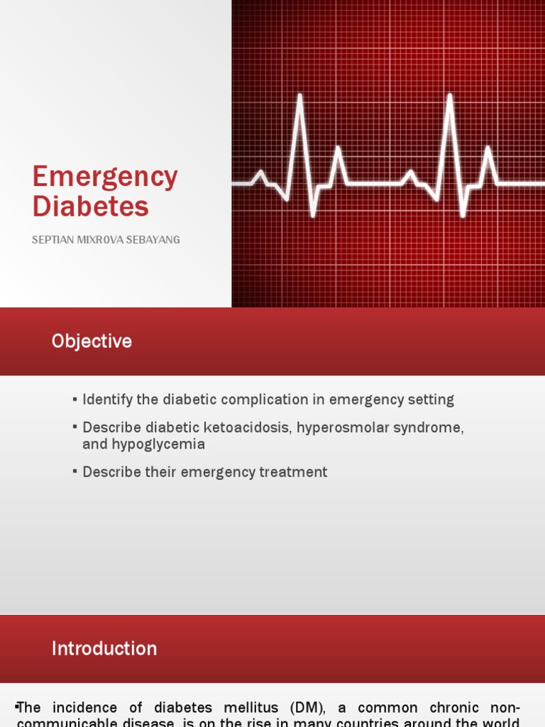 Emergency Management of Diabetes Crises | PDF | Hypoglycemia | Diabetes