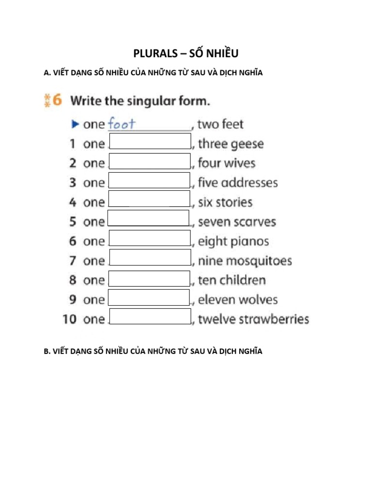 PLURALS PDF