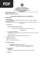 Lesson Plan in Jan. 06 Organic Compounds Grade 9