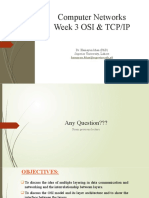 Lecture W3 CN OSI TCP-IP Suite