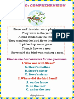 Reading Comprehension Gr2