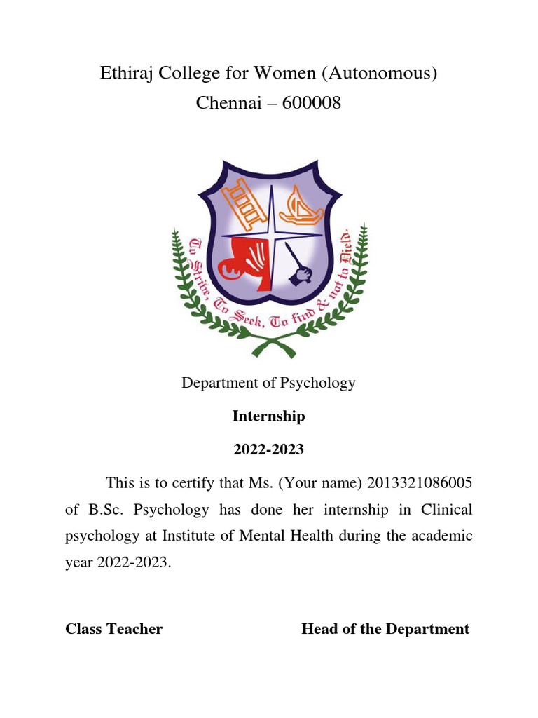 Ethiraj College For Women PDF