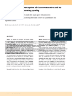 Percepção de Estudantes Universitários sobre o Ruído em Sala de Aula e seu Impacto no Aprendizado