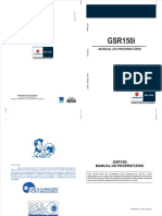 Manual de Proprietario Suzuki Gsr150i