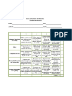 NCM 110 Nursing Informatics Lab Rubrics