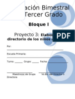 3er Grado - Bloque I - Proyecto 3