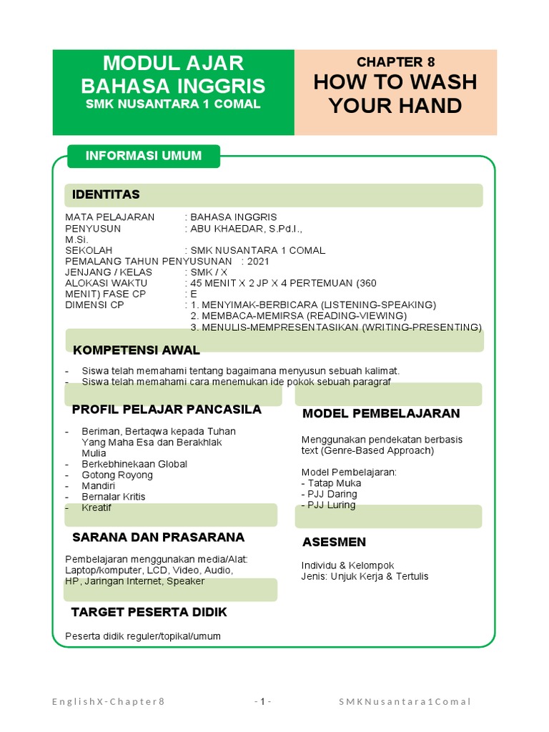 MODUL 8 Procedure Text | PDF
