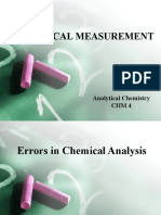 Error of Measurements