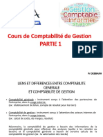 Cours de Comptabilité de Gestion Partie 1: PR Debbarh