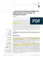 Corporate Social Responsibility and Organizational Psychology An Integrative Review
