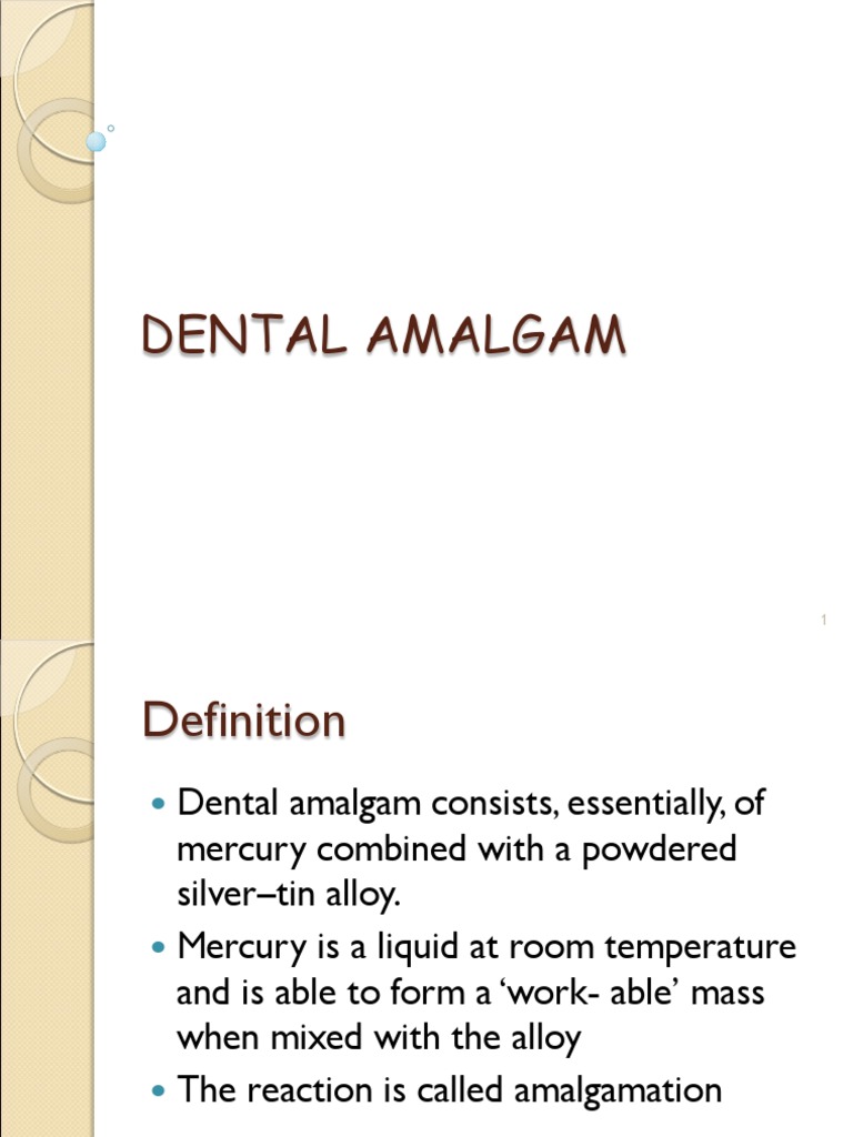 Dental Amalgam PDF Alloy Tin