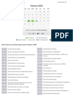 Calendario Febrero 2023 para Imprimir - Calendarr