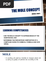 Module 4 THE MOLE CONCEPT