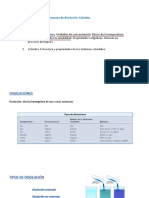 Procesos de disolución y propiedades coligativas