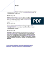 Graus de Longitude Média (Tabela)