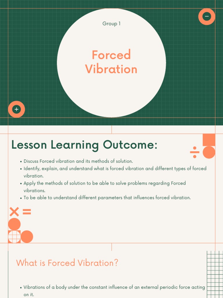 Reporting Forced Vibration | PDF | Resonance | Applied And ...