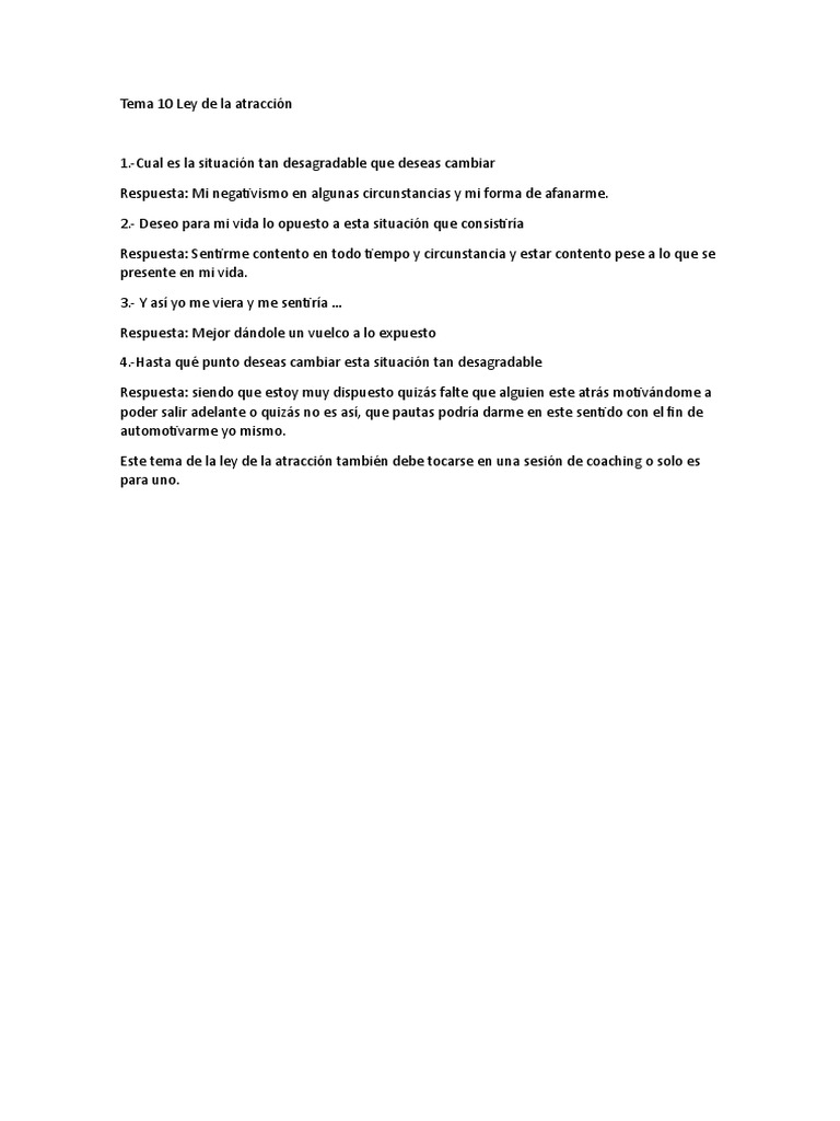 Tema 10 Ley de La Atracción PDF