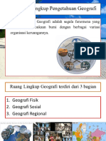 Ruang Lingkup Geografi