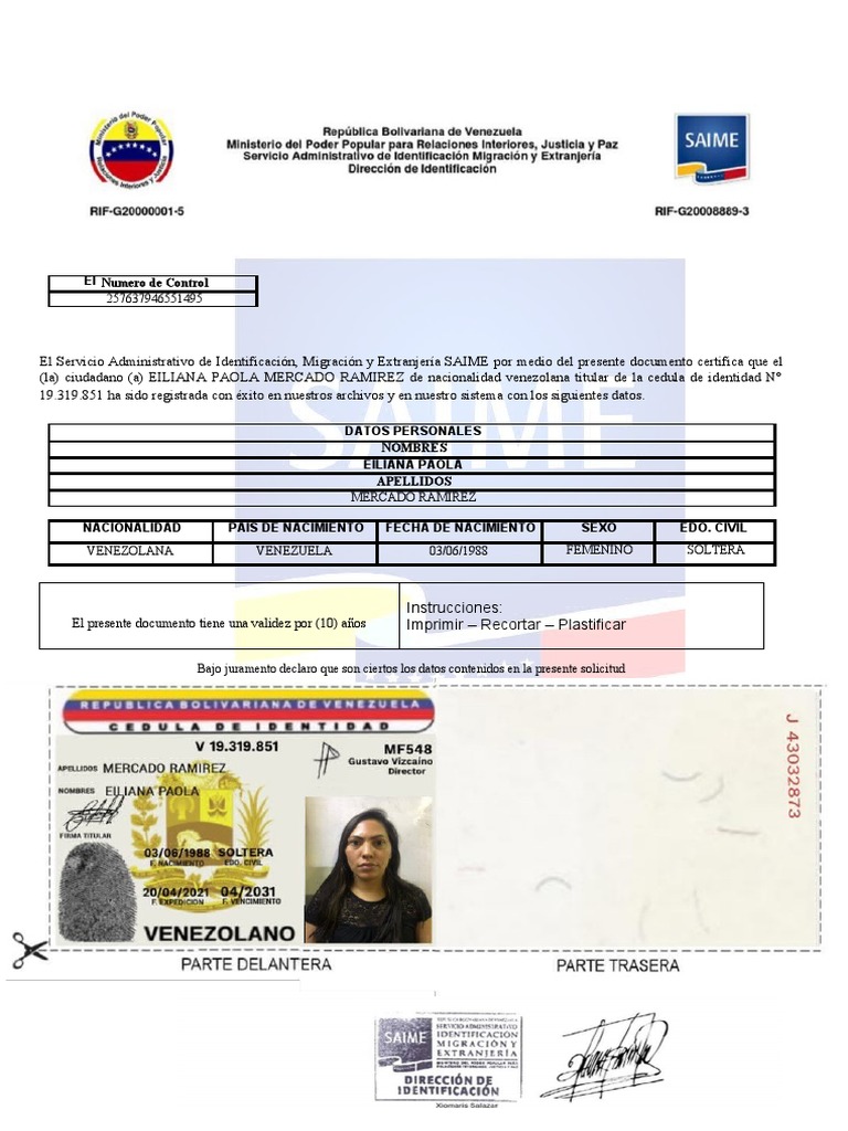 CEDULA | PDF