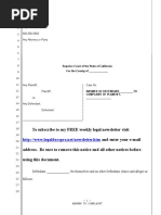 Sample Answer For California Credit Card Litigation