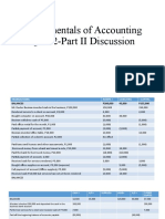 Fundamentals of Accounting Quiz 2-Part II Discussion