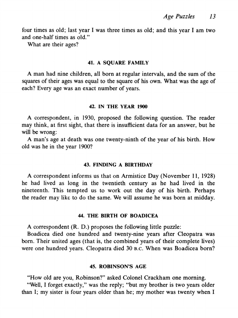 Age Puzzles PDF