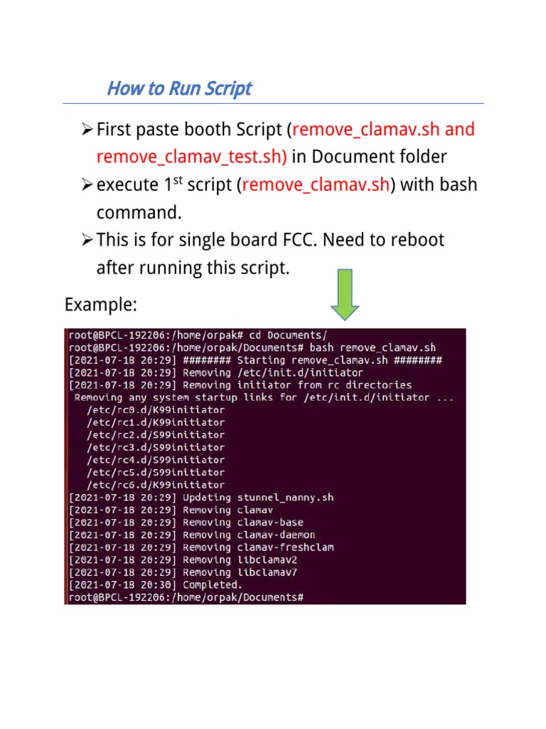 How to run script pdf