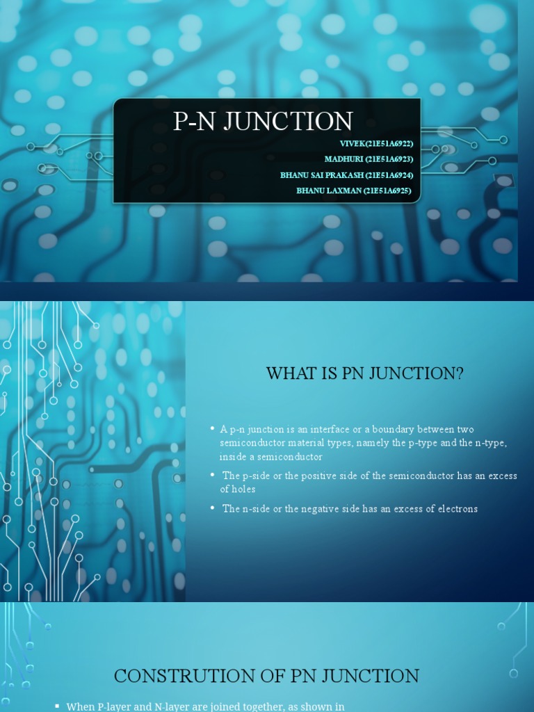 PN Junction Guide: Construction, Biasing, Working and Applications ...