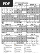 2011-2012 School Calendar | PDF | Academic Term