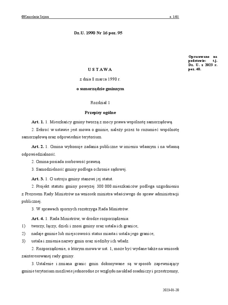  kancelaria sejmu s 1 61 opracowano na podstawie t j dz u z 2023